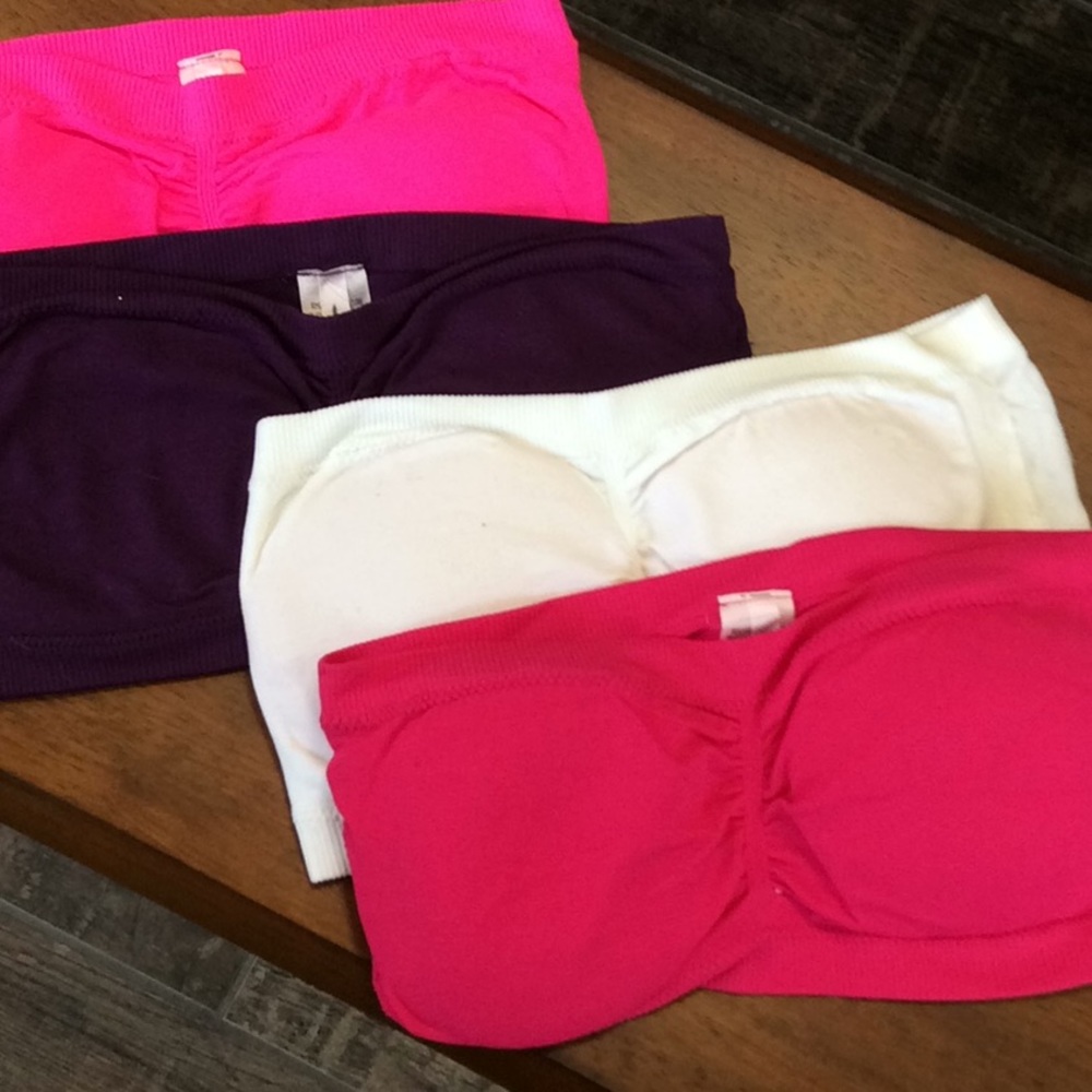 💜 NWOT Plum Purple Bandeau w/pads